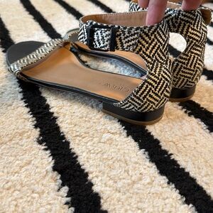 J Crew Woven Sandals w/Leather